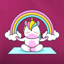 Yoga jednorožec - dúha