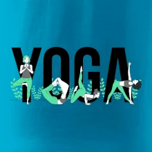 Yoga nápis farebný