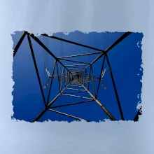 Stožiar vysokého napätia zospodu