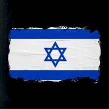 Izraelská vlajka plagát