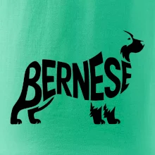 Bernese Mountain Dog nápis v tele