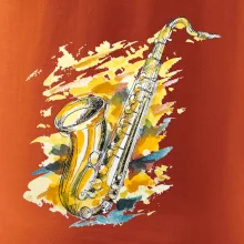 Saxofón maľovaný
