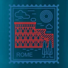 Rím známka jednoduchá Rím známka jednoduchá