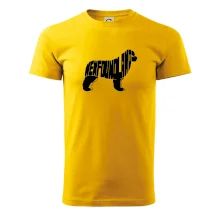 Novofundlandský pes - nápis v tele Novofundlandský pes - nápis v tele