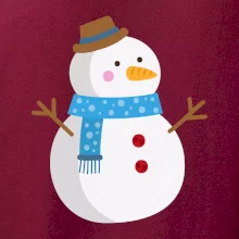 Snehuliak so šálom