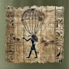 Egyptské hieroglyfy parašutista