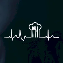 EKG kuchár čiapky a príbory