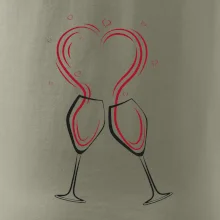 Víno je láska - srdiečka