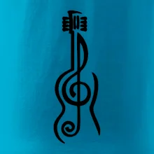 Husľový kľúč gitara