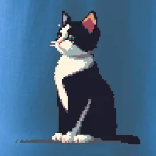 Mourovatá mačka pixel