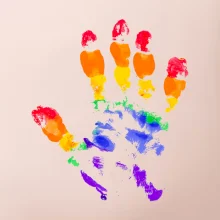 LGBT hand print