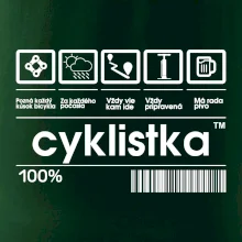 Čiarový kód - cyklista / cyklistka