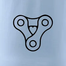 Cyklo srdce reťaz trojuholník