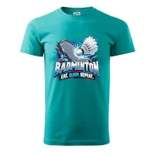 Bedmintonová raketa s košíčkom eat sleep repeat