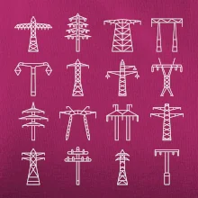 Typy stožiarov vysokého napätia