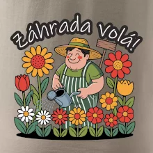 Záhrada volá - záhradník a slnečnice