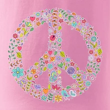 Peace symbol lístočky