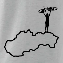Mapa Slovenska - cyklistka Mapa Slovenska - cyklistka