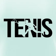 Tenis nápis silueta