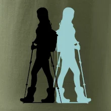 Nordic walking figúry - žena