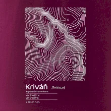 Kriváň - vrstevnice v obdĺžniku