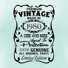 Vintage Etiketa - 1980