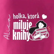 Čiernobiela holka, ktorá miluje knihy - holka - Vaše meno