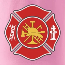 Fire department logo červené