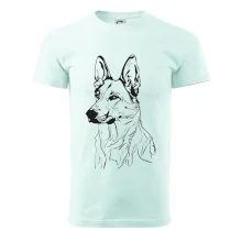 Nemecký ovčiak čierna kresba