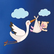 Bocian čakáme bábätko - dievča