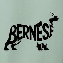 Bernese Mountain Dog nápis v tele
