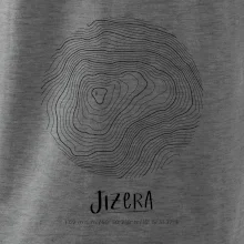 Jizera - vrstevnice v kruhu