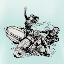 Motorka so sajdkárou Motorka so sajdkárou