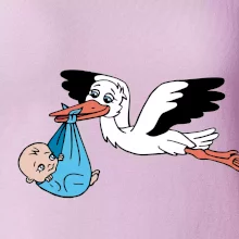 Bocian a bábätko - chlapec (Hana-creative)