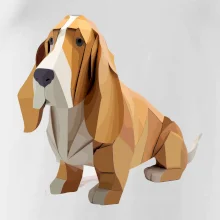 Baset zlepený z papiera