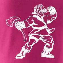 Hasič stojaci - nápis hasiči - Veľký nápis na chrbte