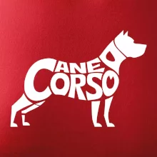 Cane corso nápis v tele
