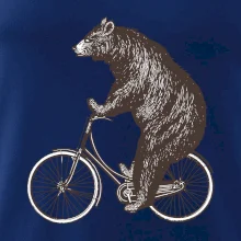 Medveď na bicykli