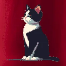 Mourovatá mačka pixel