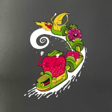 Milkshake vlak kreslený