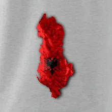 Mapa Albánsko reliéf hôr