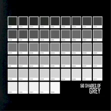 50 farebných odtieňov šedej