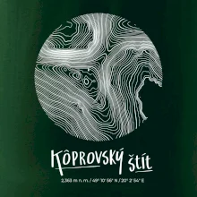 Kôprovský štít - vrstevnice v kruhu