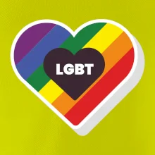 LGBT srdce dúhové
