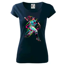 Baseballová nadhazovačka neonový pop art