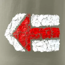 Párová turistická značka  červená Párová turistická značka  červená