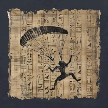 Egyptské hieroglyfy paraglide