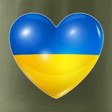 Ukrajina srdce vlajka