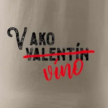 V ako Valentín víno