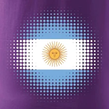 Argentína vlajka bodkovaná